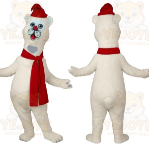 White Polar Bear Mascot Costume
