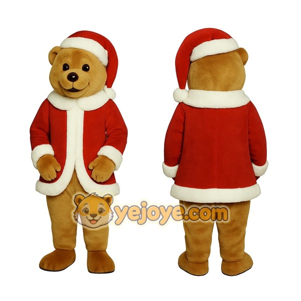 Red Bear Mascot Costume