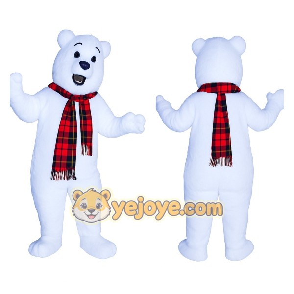 White Bear Mascot Costume