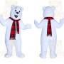 White Bear Mascot Costume