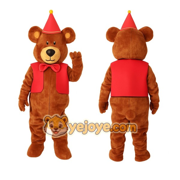 Brown Bear Mascot Costume