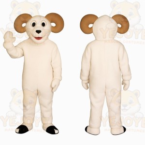 White Ram Mascot Costume