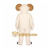 White Ram Mascot Costume White Ram Mascot Costume
