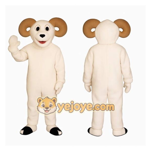 White Ram Mascot Costume