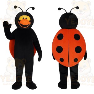 Black Ladybug Mascot Costume