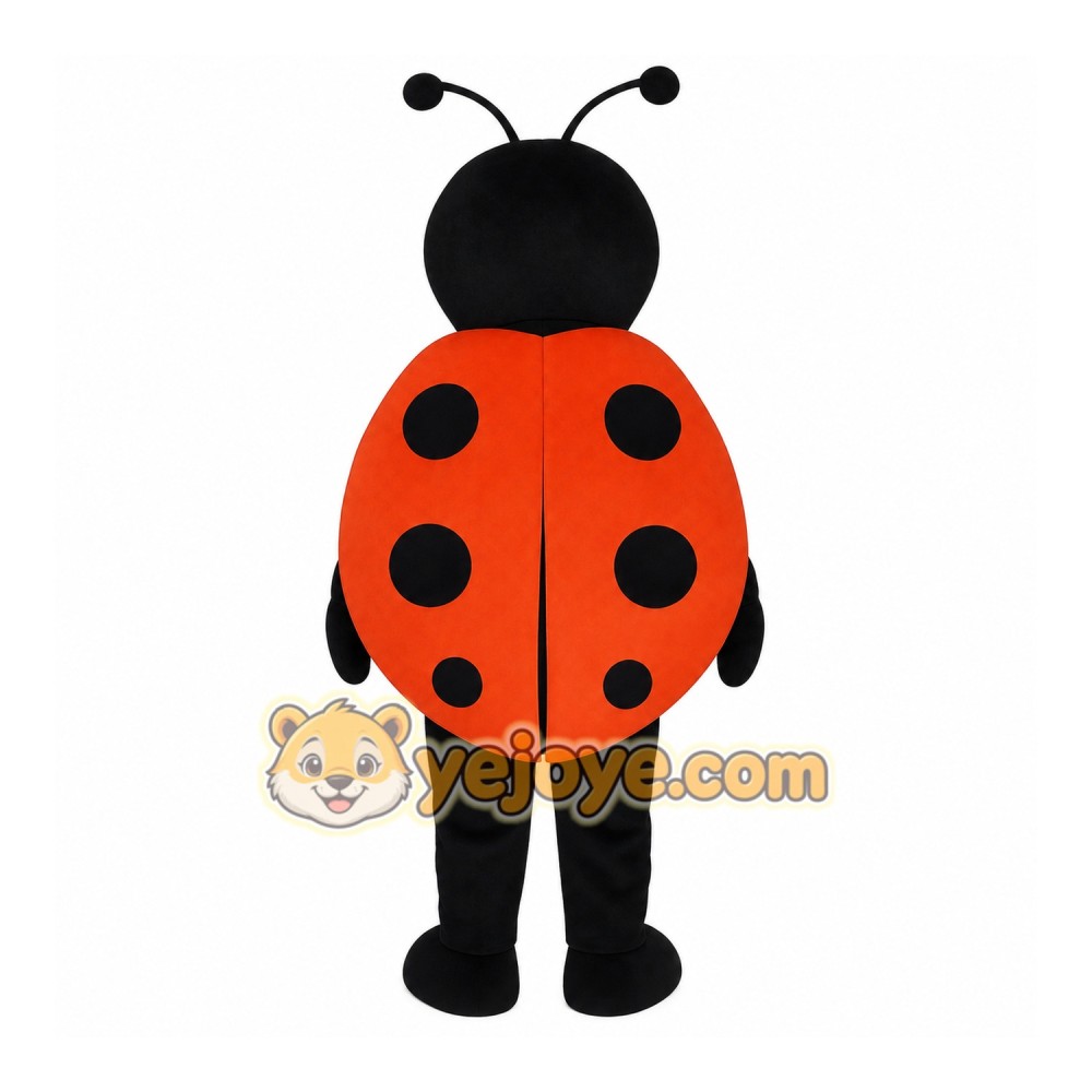Black Ladybug Mascot Costume Black Ladybug Mascot Costume