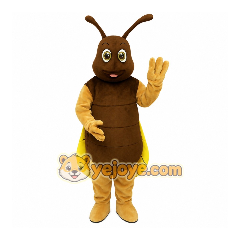 Brown Bee Mascot Costume Brown Bee Mascot Costume
