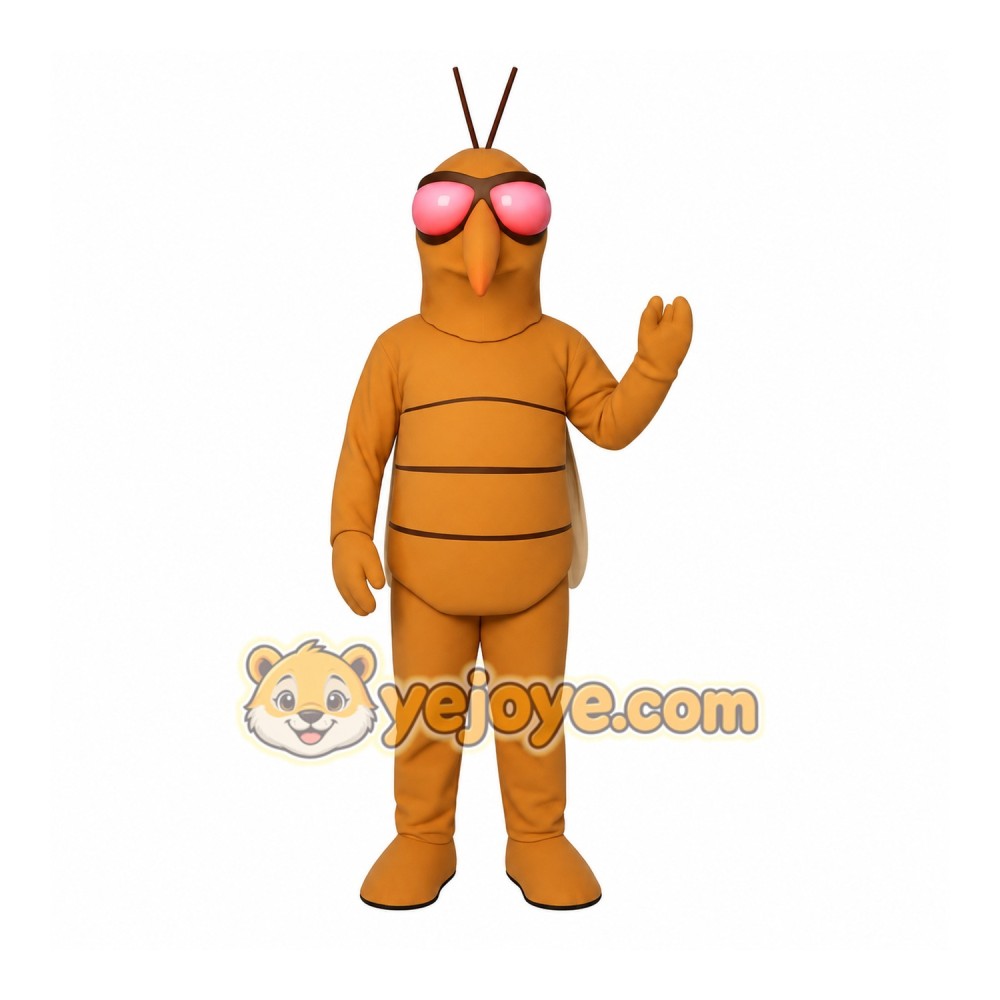 Brown Insect Mascot Costume Brown Insect Mascot Costume