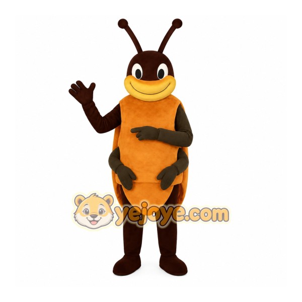 Brown Insect Mascot Costume Brown Insect Mascot Costume