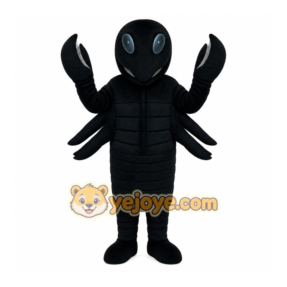 Black Scorpion Mascot Costume Black Scorpion Mascot Costume