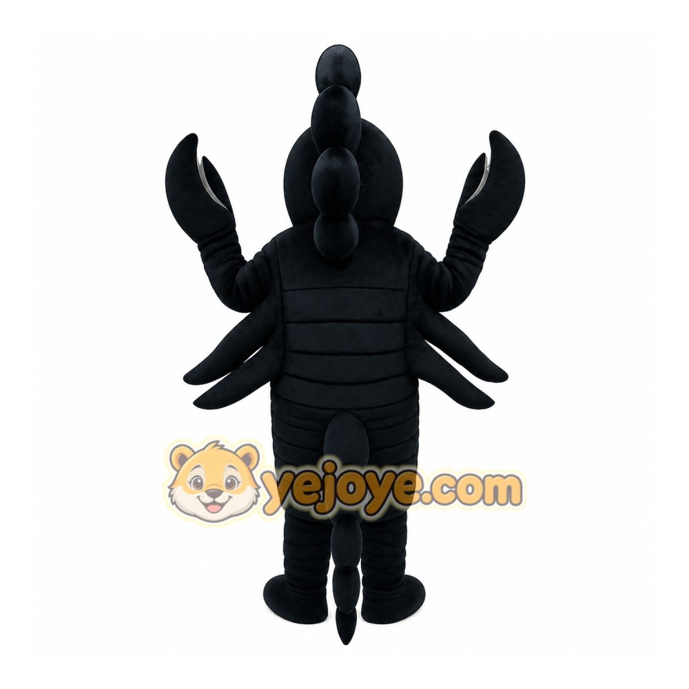 Black Scorpion Mascot Costume Black Scorpion Mascot Costume