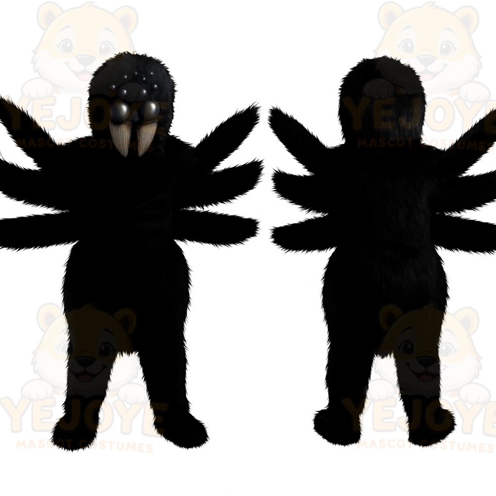 Black Spider Mascot Costume