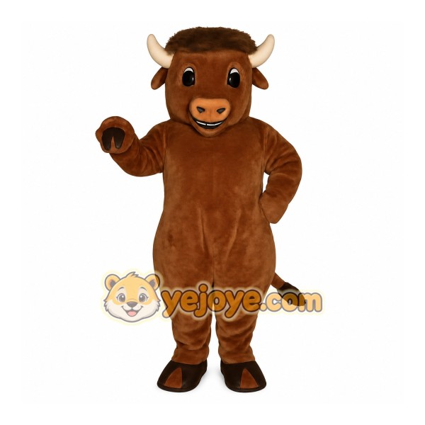 Brown Bull Mascot Costume Brown Bull Mascot Costume
