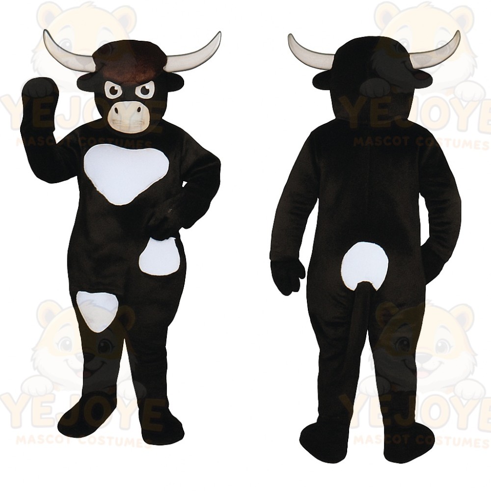 Black Cow Mascot Costume