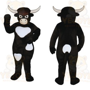 Black Cow Mascot Costume