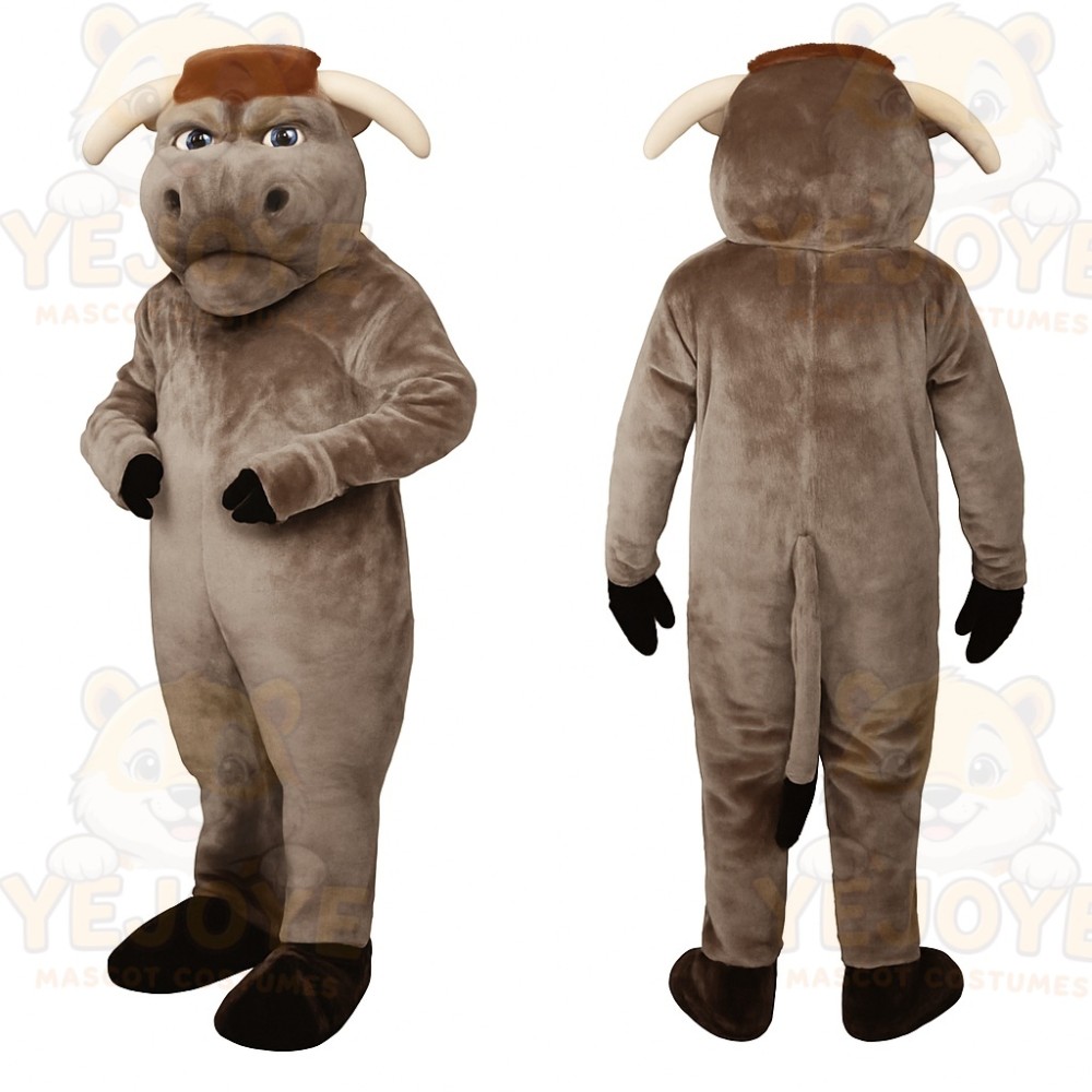 Brown Bull Mascot Costume