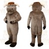 Brown Bull Mascot Costume