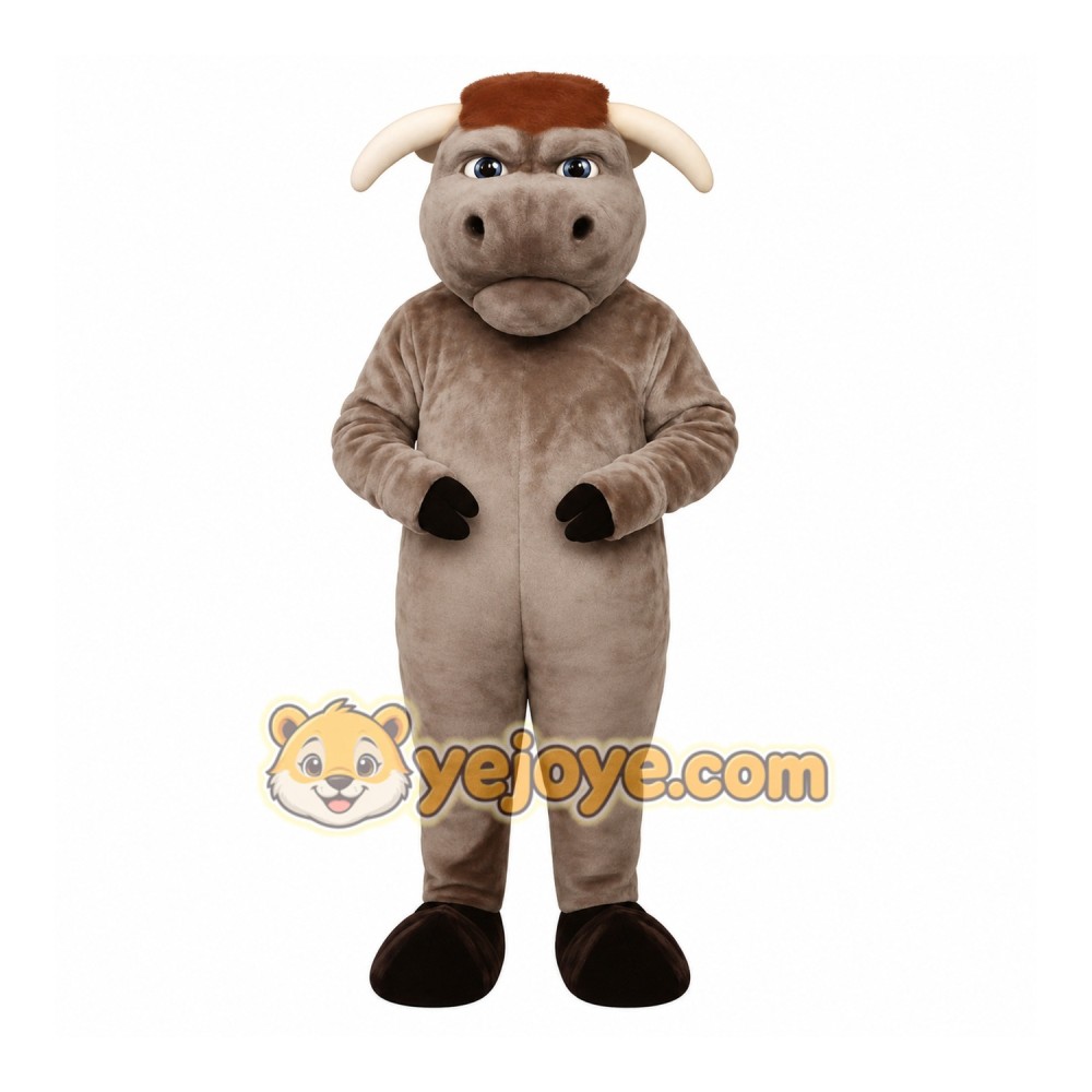 Brown Bull Mascot Costume