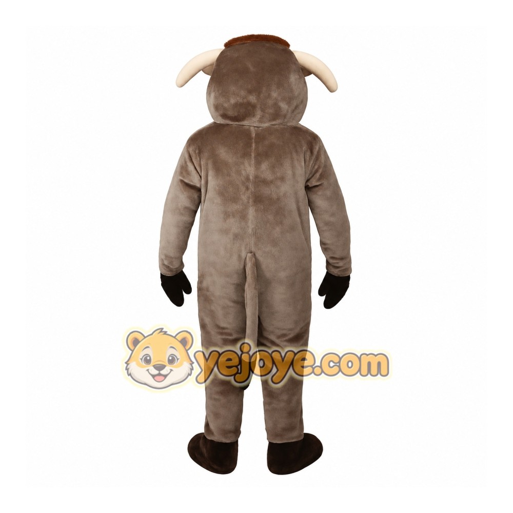 Brown Bull Mascot Costume