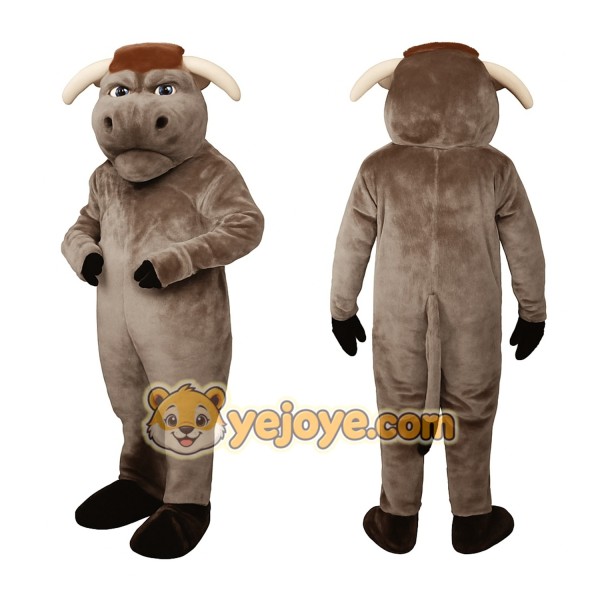 Brown Bull Mascot Costume