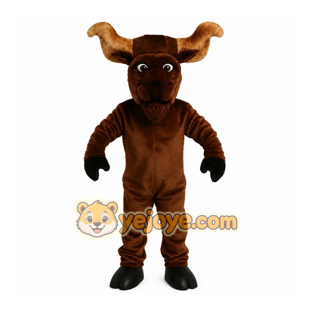 Brown Moose Mascot Costume