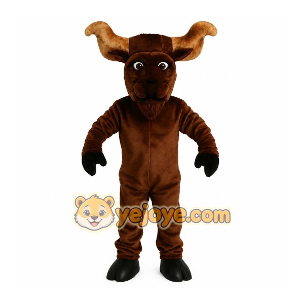 Brown Moose Mascot Costume