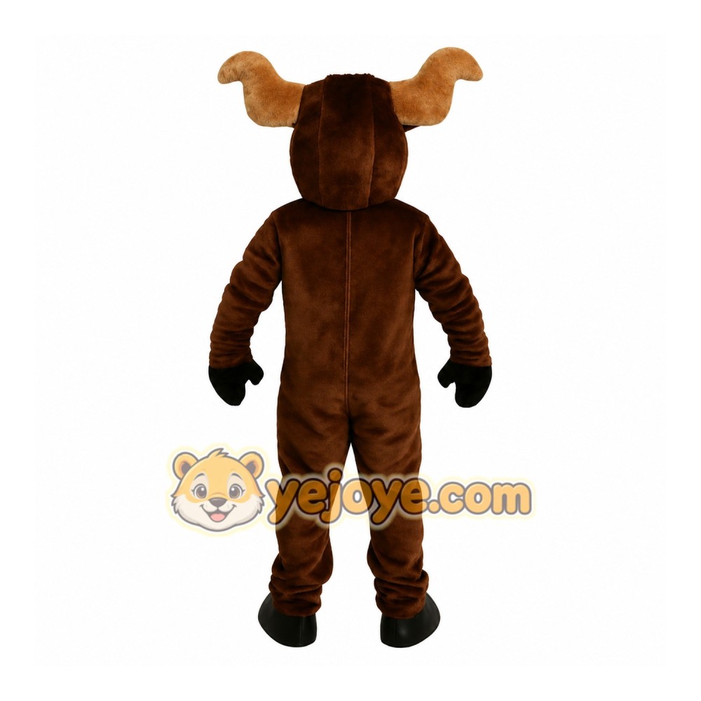 Brown Moose Mascot Costume