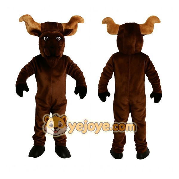 Brown Moose Mascot Costume