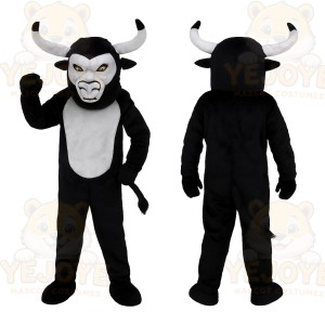 Black Bull Mascot Costume
