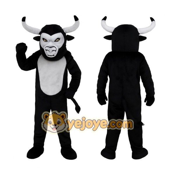 Black Bull Mascot Costume
