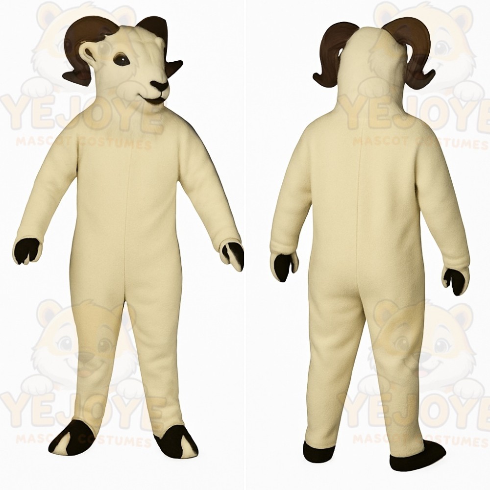 White Ram Mascot Costume