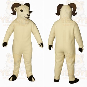 White Ram Mascot Costume