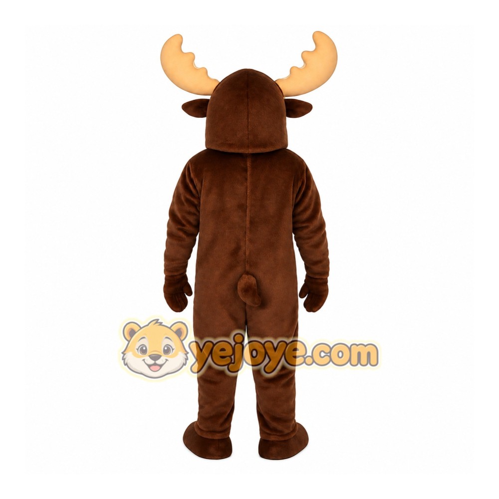 Brown Moose Mascot Costume Brown Moose Mascot Costume