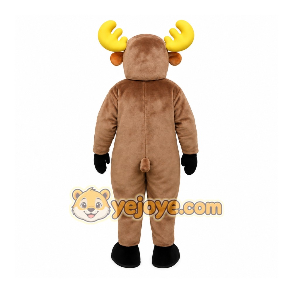Brown Moose Mascot Costume