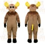 Brown Moose Mascot Costume