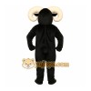 Black Ram Mascot Costume Black Ram Mascot Costume