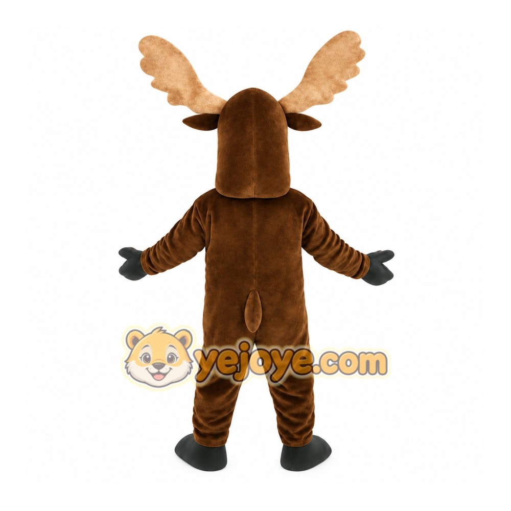 Brown Moose Mascot Costume Brown Moose Mascot Costume