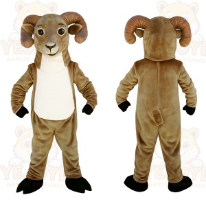 Brown Ram Mascot Costume
