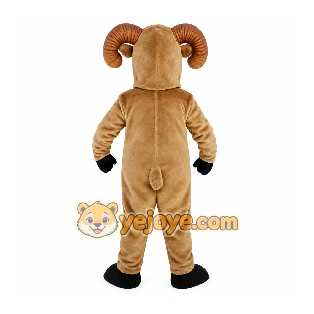 Brown Ram Mascot Costume