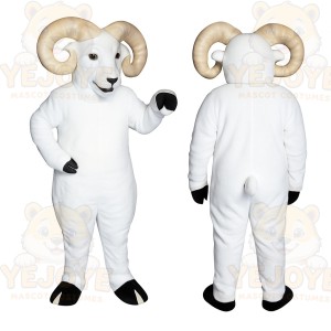 White Ram Mascot Costume
