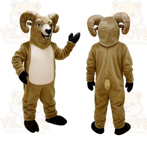 Brown Ram Mascot Costume