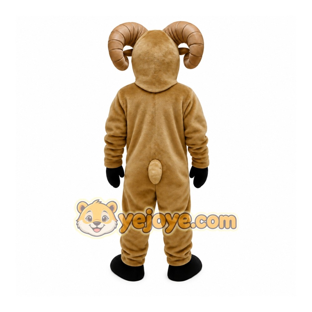 Brown Ram Mascot Costume Brown Ram Mascot Costume