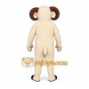 White Ram Mascot Costume White Ram Mascot Costume