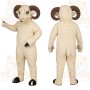 White Ram Mascot Costume