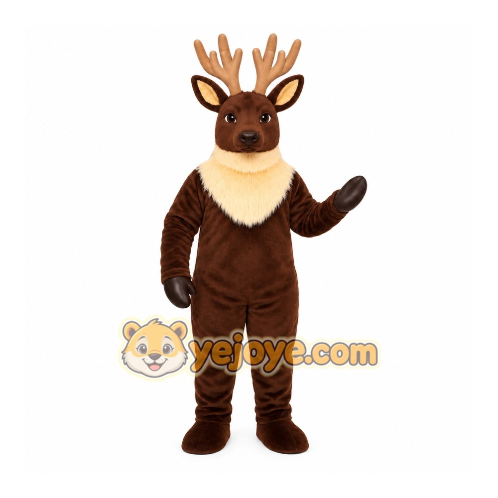 Brown Deer Mascot Costume Brown Deer Mascot Costume