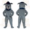 Gray Dog Mascot Costume
