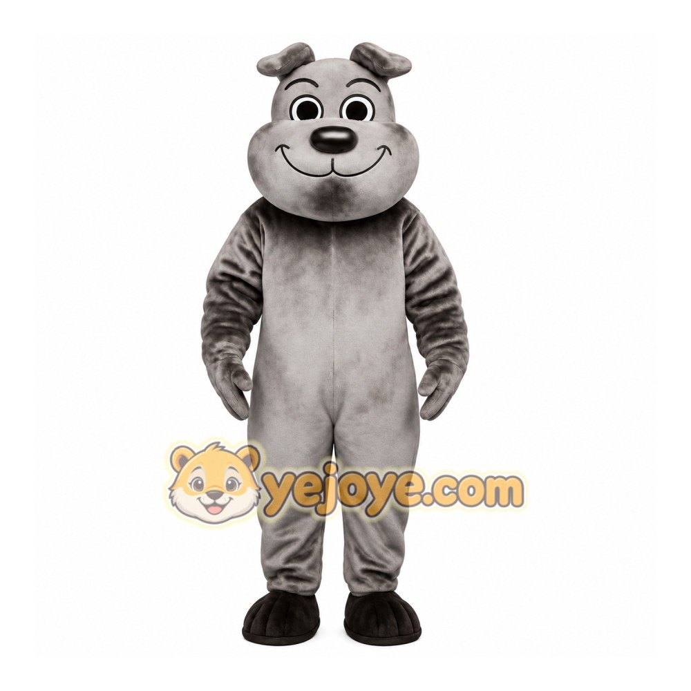 Gray Dog Mascot Costume Gray Dog Mascot Costume