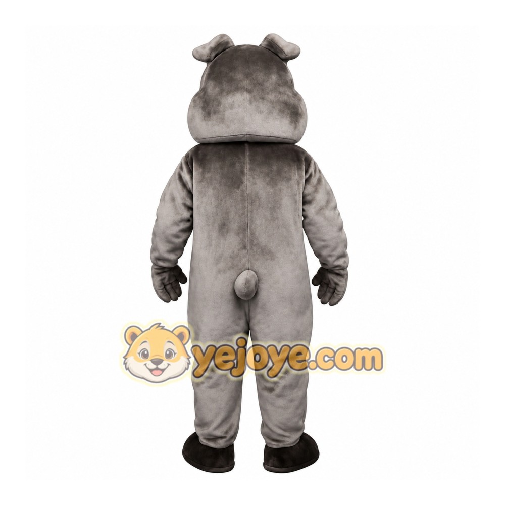 Gray Dog Mascot Costume Gray Dog Mascot Costume