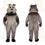 Gray Dog Mascot Costume