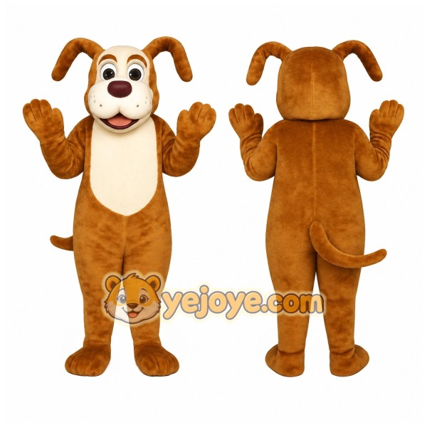Brown Dog Mascot Costume